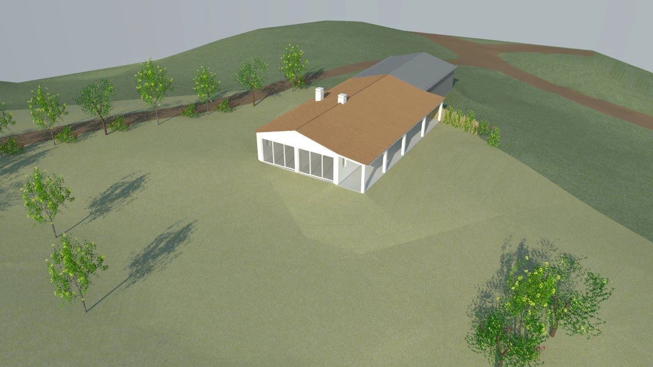 The approved building site